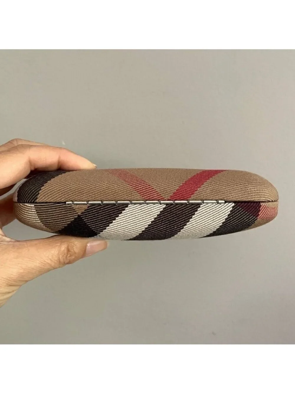 Burberry Nova Check Hard Eyeglasses Sunglasses Glasses Case 🇮🇹